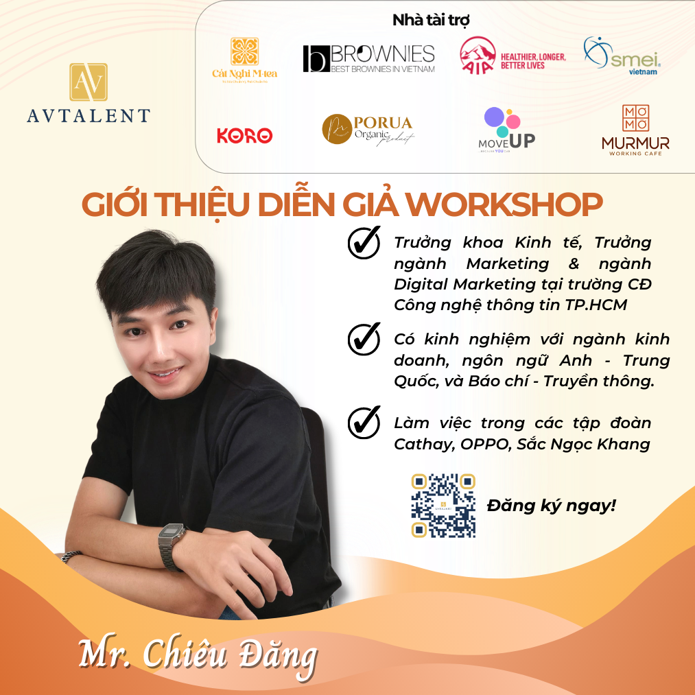 Diễn giả Trần Ngọc Chiêu Đăng - Trưởng khoa Kinh tế, Trưởng ngành Marketing & ngành Digital Marketing tại trường CĐ Công nghệ thông tin TPHCM