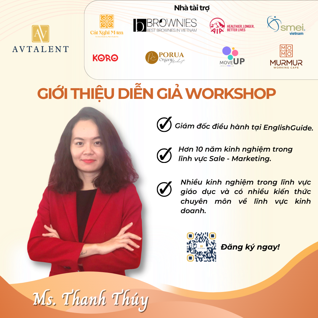 Diễn giả Chu Thị Thanh Thuý - Giám đốc Điều hành tại Công ty English Guide