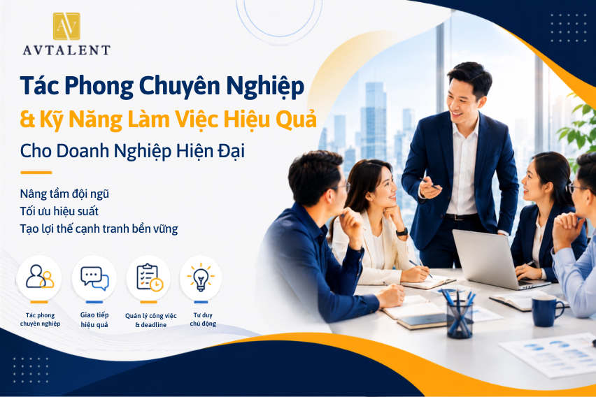 AVTalent - Khoá đào tạo Tác phong làm việc chuyên nghiệp dành co Doanh nghiệp hiện đại